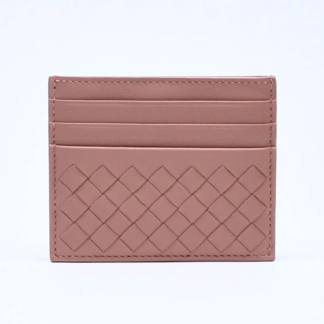 Bottega Veneta Card Case Intrecciato Beige Calfskin in Beige Calfskin from The Reluxe, photo 1 of 1