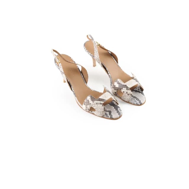 Hermès Oran Heels Size 40 in Python from The Purse Affair, photo 1 of 1
