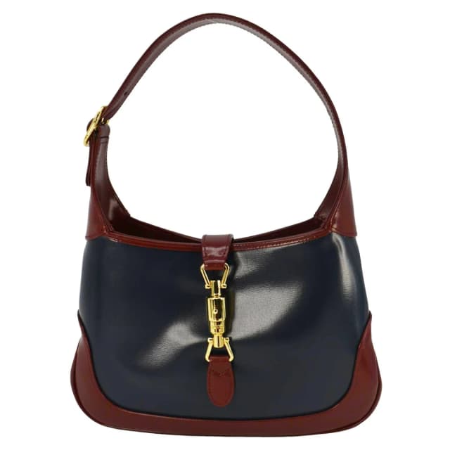 Gucci Jackie 1961 Small Leather Shoulder Bag Blue 636706 in Blue Leather from Dallas Designer Handbags, photo 1 of 1