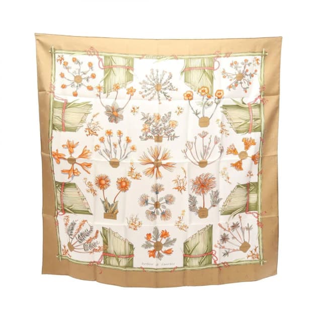Hermès Scarf Carre 90 Herbier de Gavarnie Silk in Silk from The Reluxe, photo 1 of 1