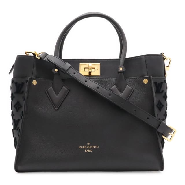 Louis Vuitton Monogram Tuffetage on My Side MM 2-Way Shoulder Bag Leather Noir in Black Leather from The Reluxe, photo 1 of 1