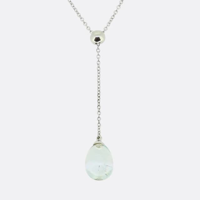 Tiffany & Co. Aquamarine Drop Pendant Necklace from The Vintage Jeweller, photo 1 of 1