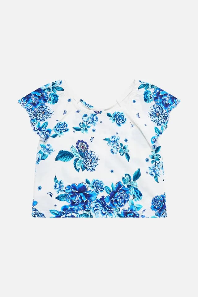 Camilla eBoutique KIDS SHORT SLEEVE SQUARE NECK TEE A CERAMIC GARDEN, image 1 of 1 from CAMILLA