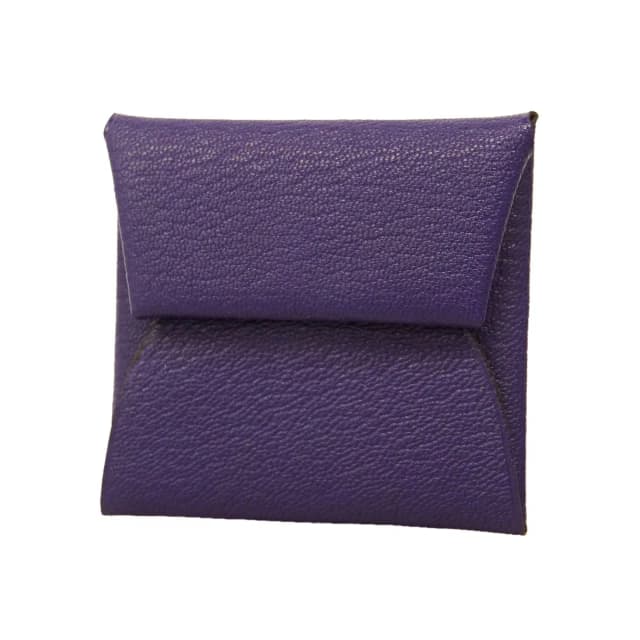 Hermès Coin Purse Bastia Chevre Mysore Purple Silver in Purple Goatskin from The Reluxe, photo 1 of 1