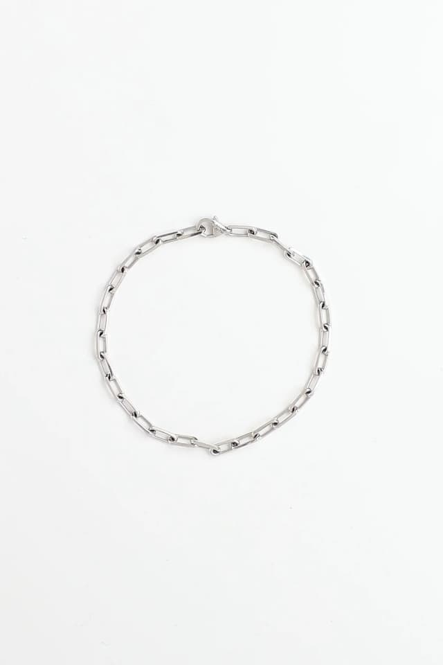 Cartier 18K White Gold Chain Small Santos Bracelet in White from VSP Consignment, photo 1 of 1
