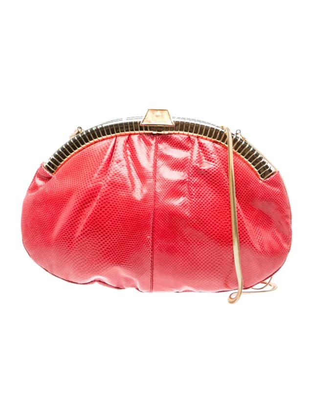 Judith Leiber Evening Bag in red Leather from The RealReal, photo 1 of 1