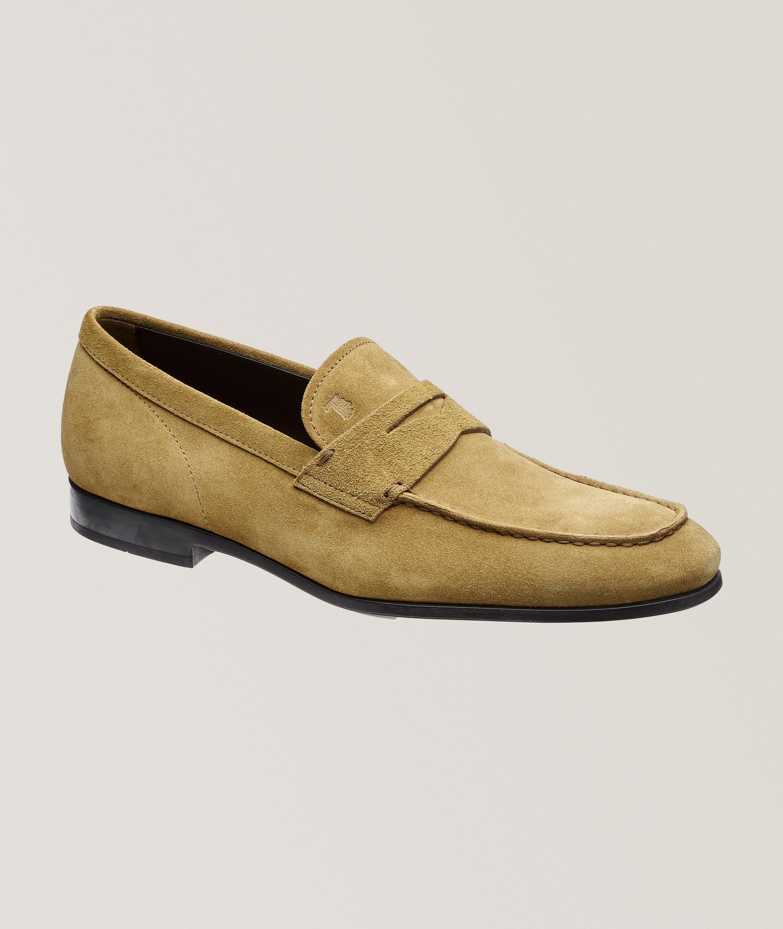 Tod's Classic Suede Penny Loafers in Brown Suede & Nubuck, image 1 of 1 from Harry Rosen