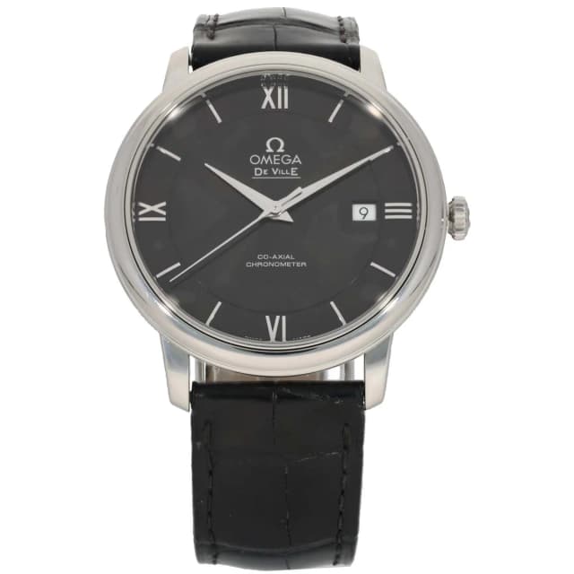 Omega De Ville Prestige 424.13.40.20.01.001 39.5mm Stainless Steel Watch in Leather from H&T, photo 1 of 1