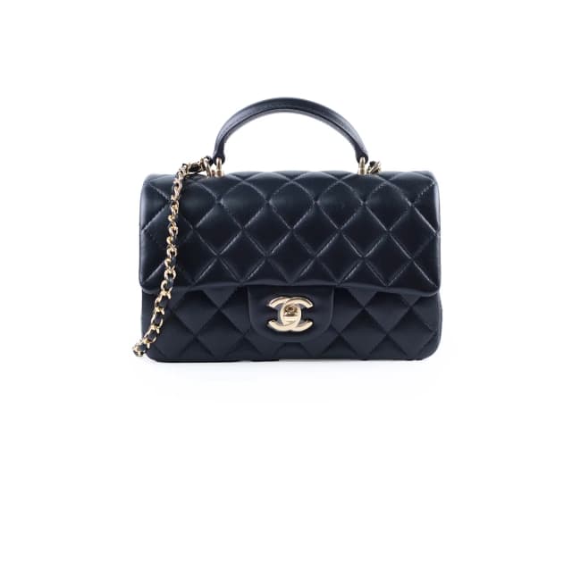 Chanel Mini Rectangular in Black Lambskin from The Purse Affair, photo 1 of 1