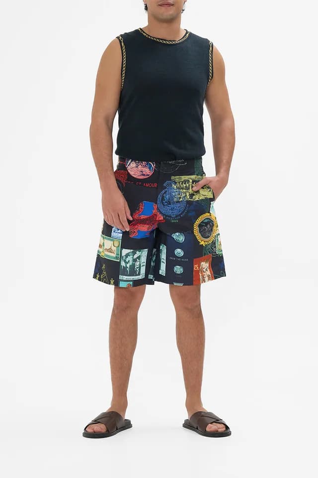 Camilla eBoutique MID LENGTH TRAIL SHORT LANDMARKS AND LOVE LETTERS, image 1 of 1 from CAMILLA