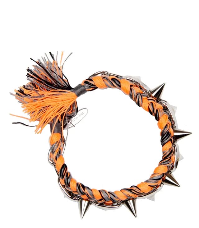 Joomi Lim Punk Carnival Braided Bracelet Orange, image 1 of 1 from Cultstatus