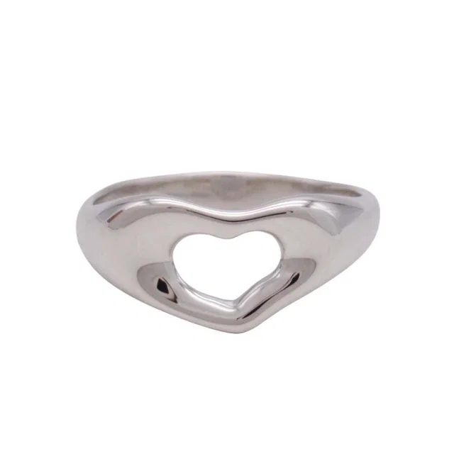 Tiffany & Co. New Open Heart Ring Silver in Silver from The Reluxe, photo 1 of 1