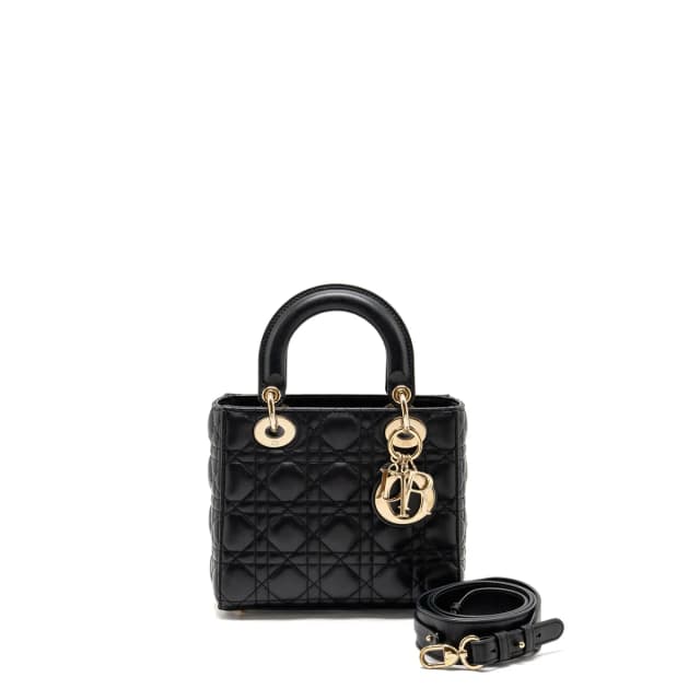 My ABC Small Lady Dior Lambskin Black LGHW in Black Lambskin from EMIER, photo 1 of 1