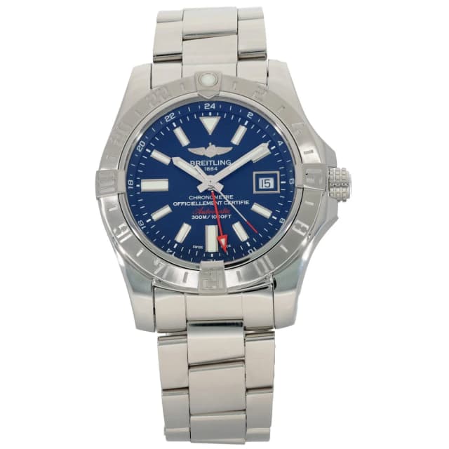 Breitling Avenger II GMT A32390 43mm Stainless Steel Watch from H&T, photo 1 of 1
