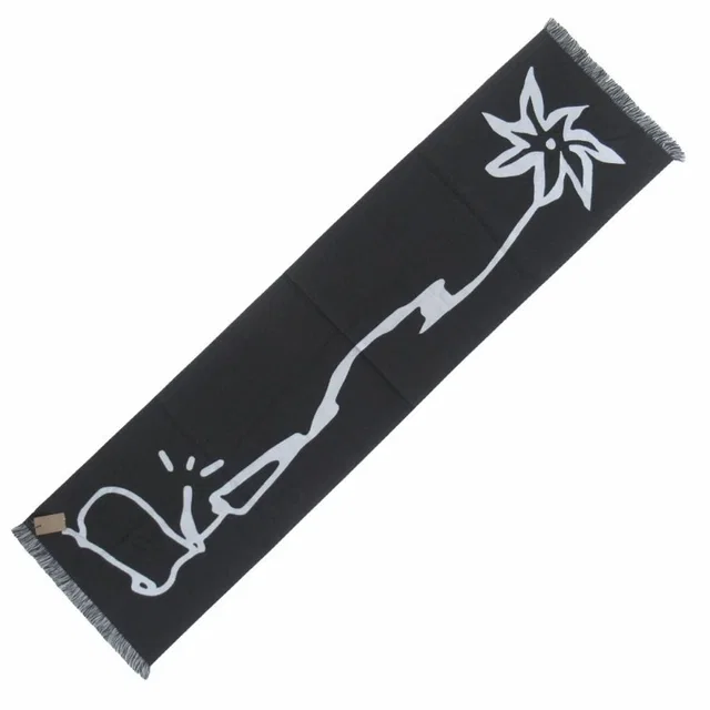 Dior Travis Scott Cactus Jack Wool Logo Scarf Black in Black Wool from The Reluxe, photo 1 of 1
