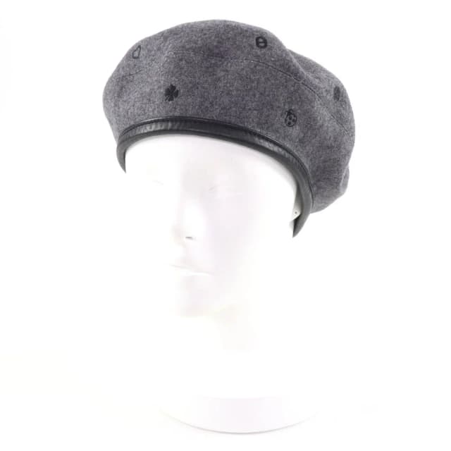 Hermès Saint Honore Charm Leather Beret Gray 58 Handbag in Grey Cashmere from The Reluxe, photo 1 of 1
