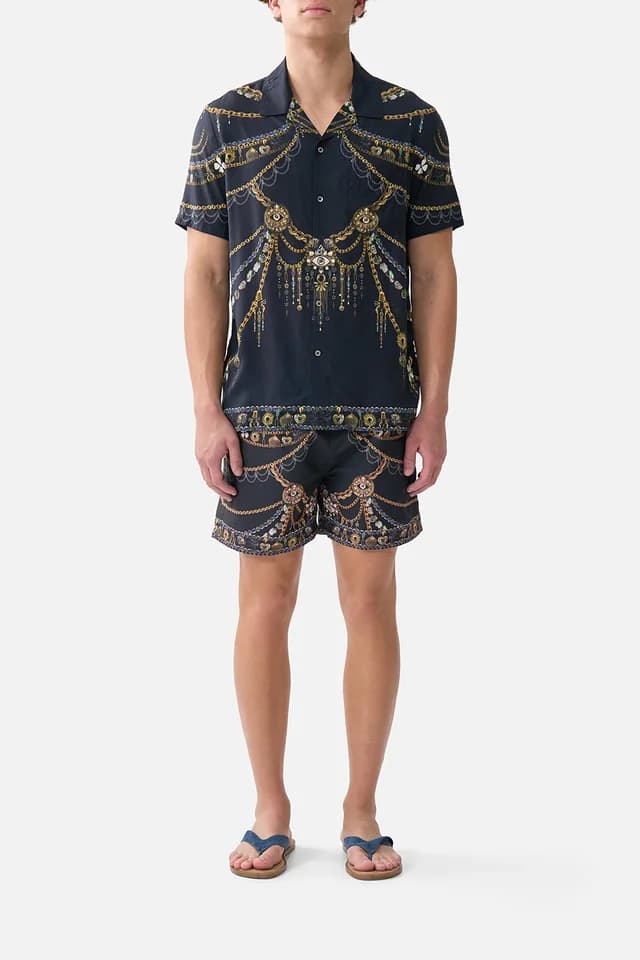Camilla eBoutique SHORT SLEEVE CAMP COLLARED SHIRT AMULETS AND ALCHEMY, image 1 of 1 from CAMILLA