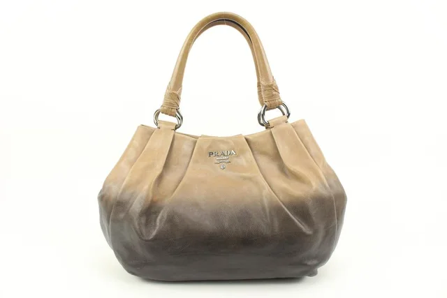 Prada Vitello Sfumato Hobo Neutral Gradient Hobo in Leather from Bagriculture, photo 1 of 1