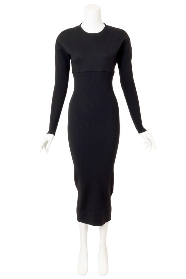 Alaïa Ribbed Wool Knit Bodycon Dress in Wool from Recess LA, photo 1 of 1
