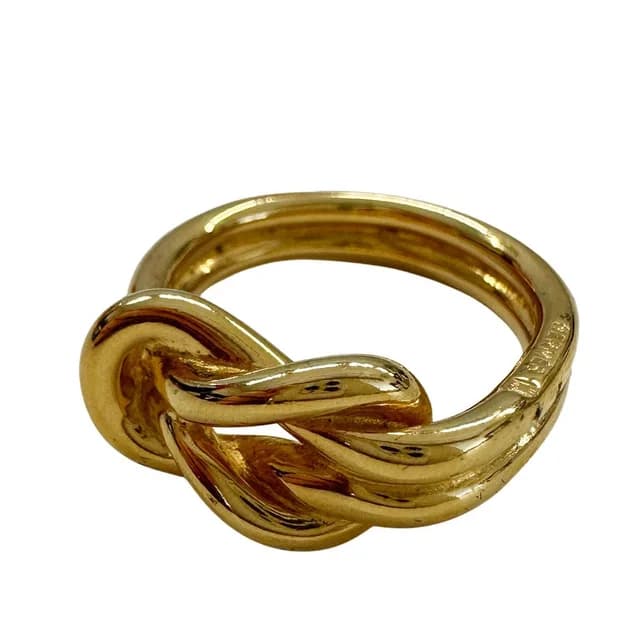 Hermès Scarf Ring Atame Gold Plated Easy Shawl in Gold from The Reluxe, photo 1 of 1