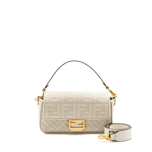 Fendi Baguette bag fabric white GHW in White Canvas from EMIER, photo 1 of 1