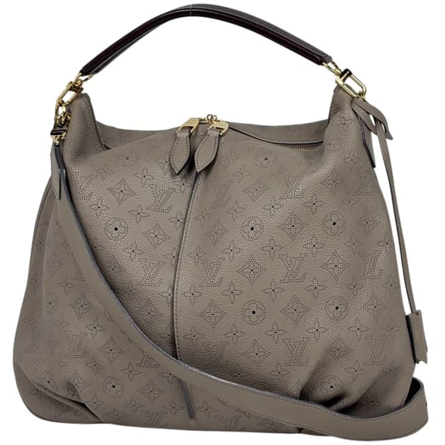 Louis Vuitton Selene MM 2-Way Handle Monogram Mahina Taupe Handbag in Taupe from The Reluxe, photo 1 of 1