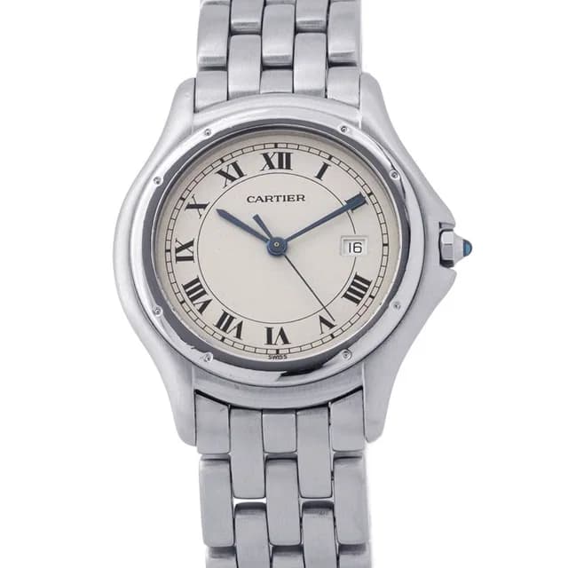 Cartier Panthere Cougar LM Watch Ivory Dial in White from The Reluxe, photo 1 of 1