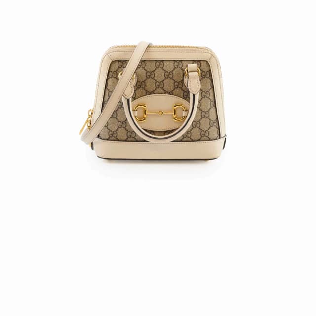 Gucci Horsebit 1955 Mini Top Handle White in White Canvas from The Purse Affair, photo 1 of 1