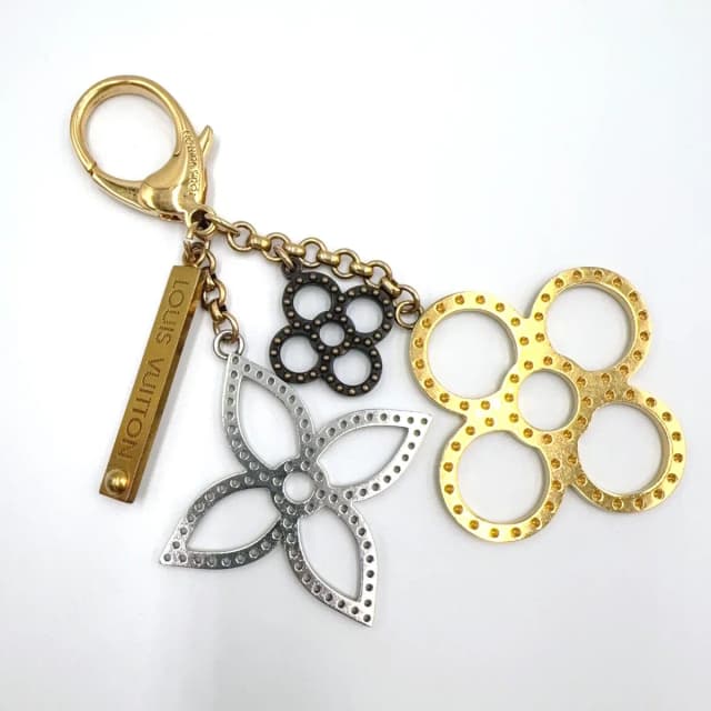 Louis Vuitton Bijou Sac Tapage Metal Gold Silver Black Charm Keychain in Black from The Reluxe, photo 1 of 1