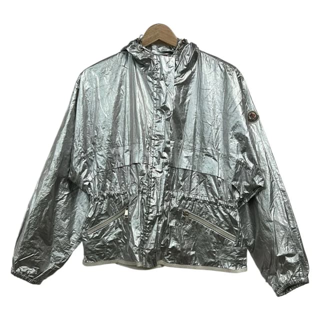 Moncler Jacket XS Jais Silver Long Sleeve Spring Autumn in Silver from The Reluxe, photo 1 of 1
