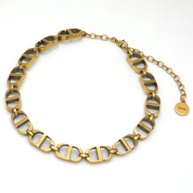Dior 30 Montaigne Short Necklace Choker 30.5 37 CD Signature Gold in Gold from The Reluxe, photo 1 of 1