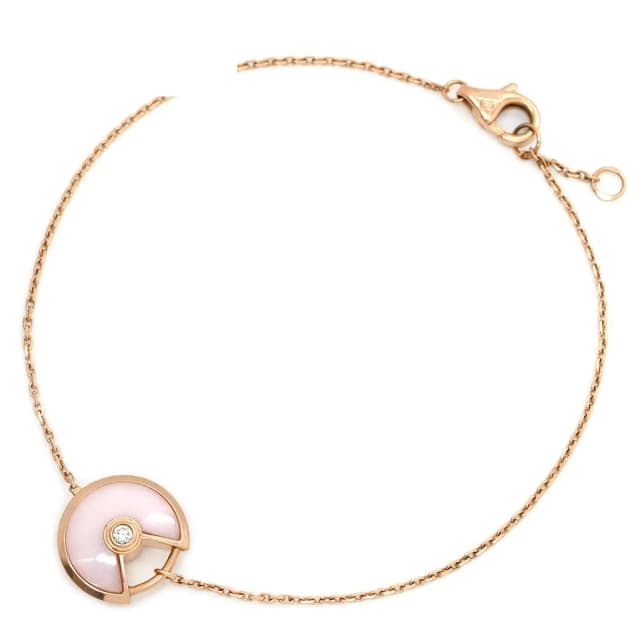 Bracelet Amulette de Cartier XS Pink Gold Diamond in Pink from The Reluxe, photo 1 of 1