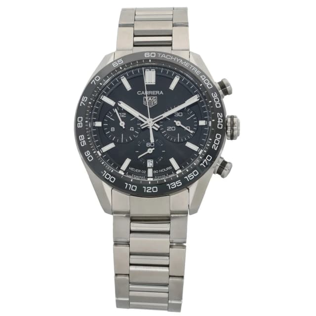 TAG Heuer Carrera CBN2A1B 44mm Stainless Steel Watch from H&T, photo 1 of 1