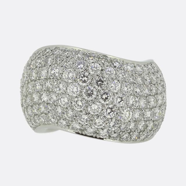 Cartier 5.00 Carat Diamond Wave Ring from The Vintage Jeweller, photo 1 of 1