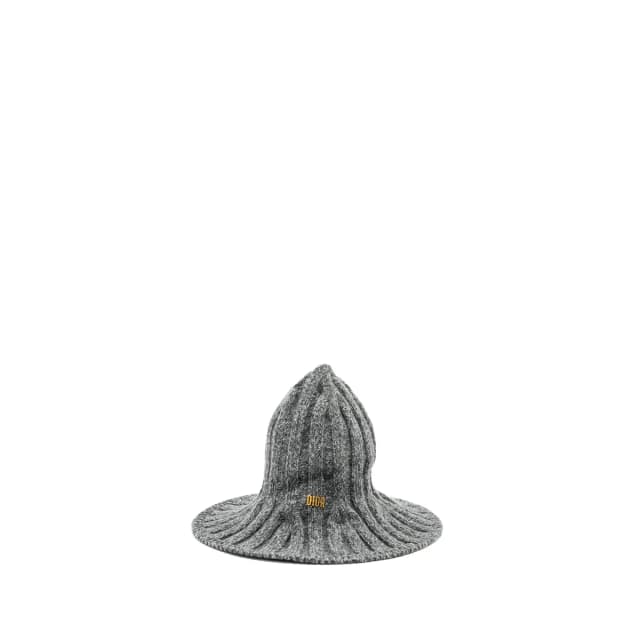 Dior Letter Logo Wire-Brimmed Beanie Wool Grey in Grey Wool from EMIER, photo 1 of 1