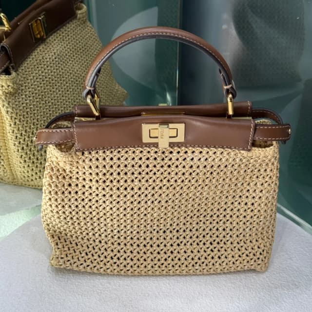Fendi Peekaboo Mini Woven Raffia in Woven leather from Revivre, photo 1 of 1