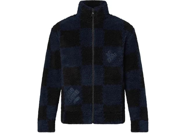 Men's LV x Nigo Jacquared Damier Fleece Blouson Zip Jacket from Bagriculture, photo 1 of 1
