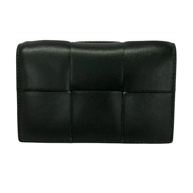 Bottega Veneta Card Case Cassette Dark Gray in Grey Calfskin from The Reluxe, photo 1 of 1