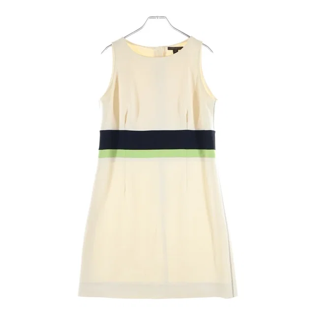 Louis Vuitton Sleeveless Dress Silk Polyurethane Ivory Black Green in Black Silk from The Reluxe, photo 1 of 1
