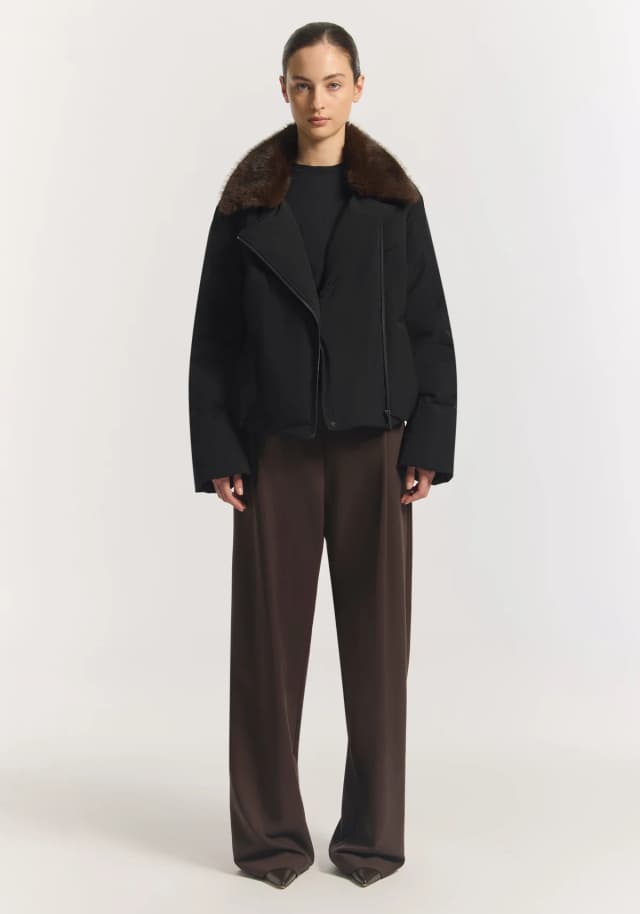 VIKTORIA & WOODS Blackhawk Puffer Jacket in BLACK, image 1 of 1 from Viktoria & Woods