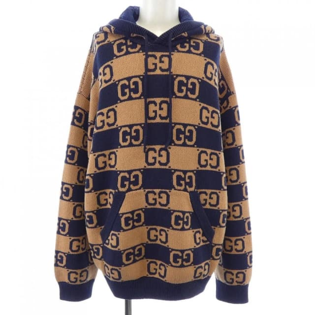 Gucci Hoodie Brown Navy in Brown from The Reluxe, photo 1 of 1