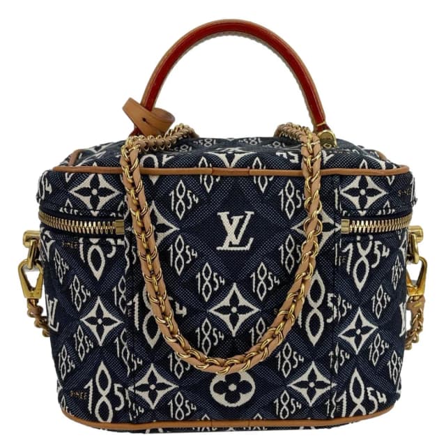 Louis Vuitton Monogram Jacquard Since 1854 Canvas Vanity Bag Blue in Blue Canvas from Dallas Designer Handbags, photo 1 of 1