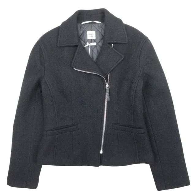 Hermès Cashmere Double Rider Jacket Coat Medall 36 Black in Black Cashmere from The Reluxe, photo 1 of 1