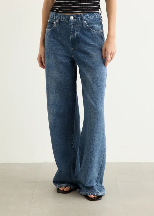 Rag & Bone rb Miramar Sofie Wide-Leg Pants in almda, image 1 of 1 from Incu