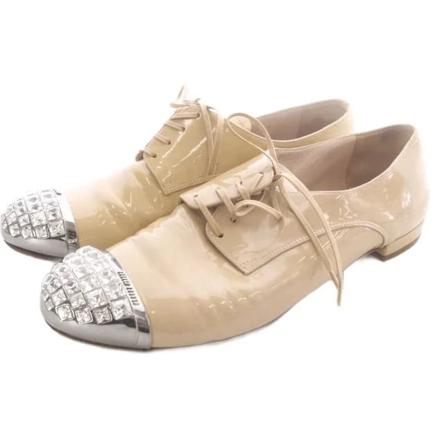 Miu Miu Pumps Bijou Beige Heel 37 in Beige from The Reluxe, photo 1 of 1