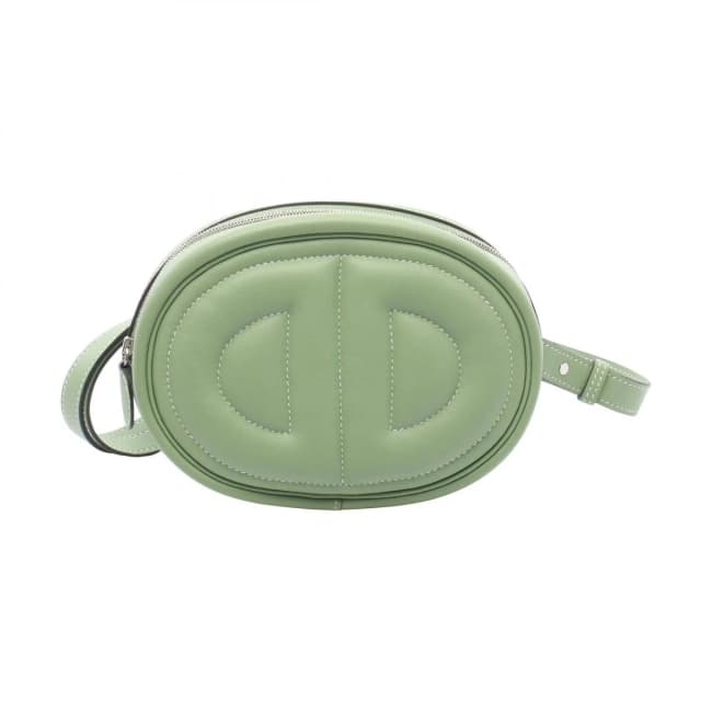 Hermès Waist Bag In The Loop Verso Vert Criquet Bamboo Leather Calf In The Belt in Green Leather from The Reluxe, photo 1 of 1
