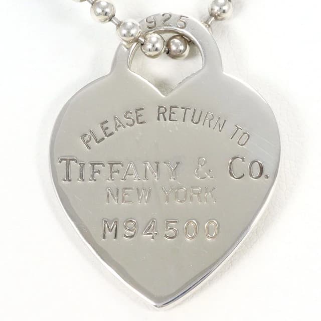 Tiffany & Co. Heart Tag Silver Necklace 86 in Silver from The Reluxe, photo 1 of 1