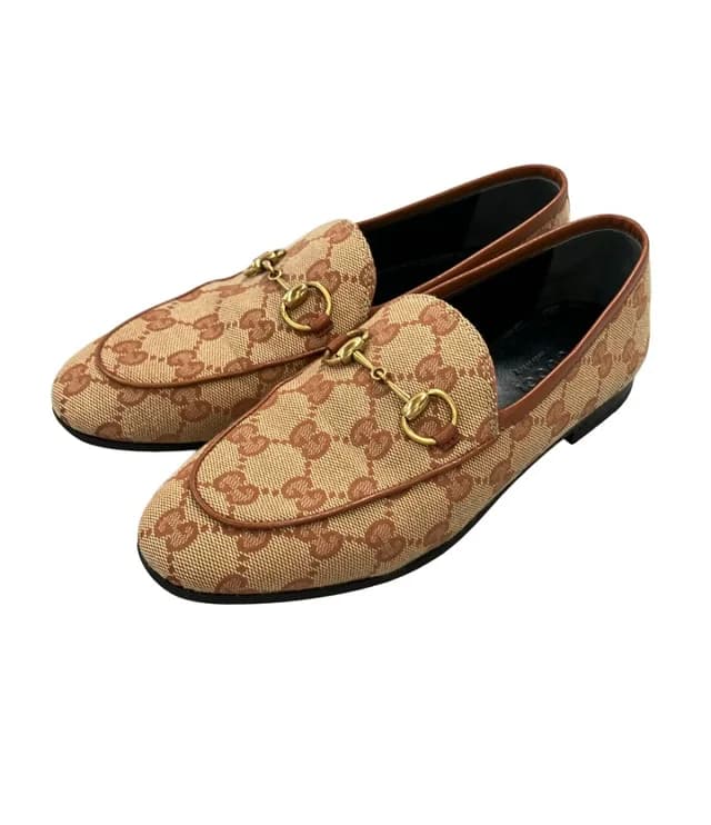 Gucci Horsebit Loafers GG Canvas Jordaan in Canvas from The Reluxe, photo 1 of 1