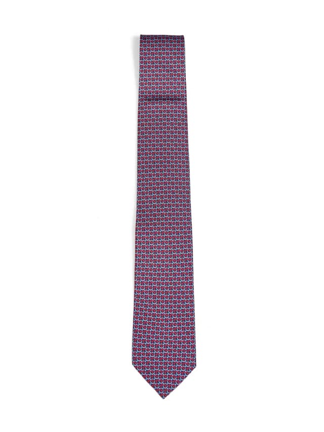 Ferragamo Cerchio Necktie — Multicolor Silk Neckties in Multicolor Silk from HEWI, photo 1 of 1