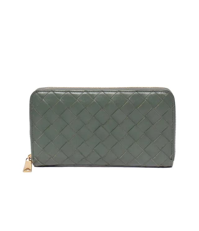 Bottega Veneta Zip Around Wallet Intrecciato in Woven leather from The Reluxe, photo 1 of 1